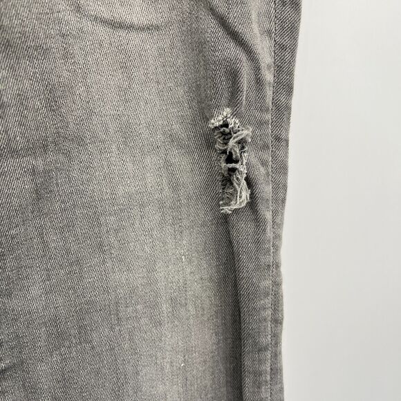 Mother Looker Ankle Fray Last Chance Saloon Gray Skinny Jeans Women's 26 - Picture 6 of 16